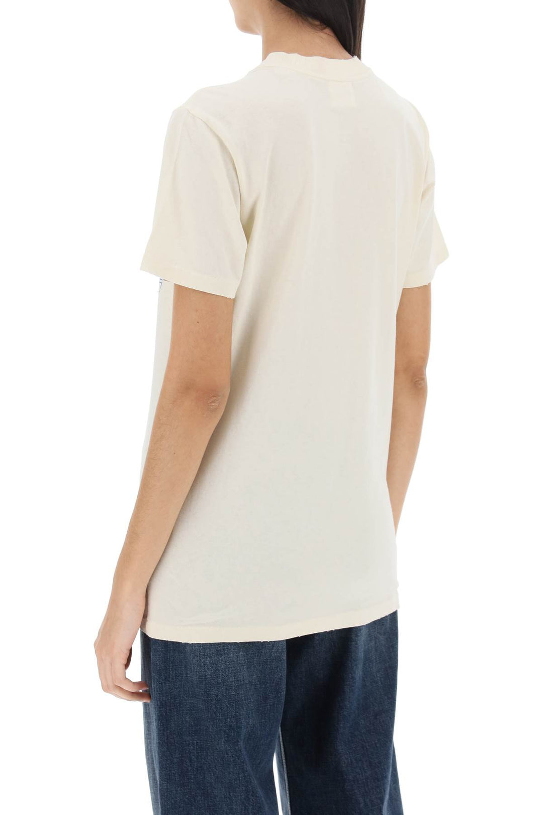 Isabel Marant Etoile Zoeline T Shirt With Logo Print   Yellow