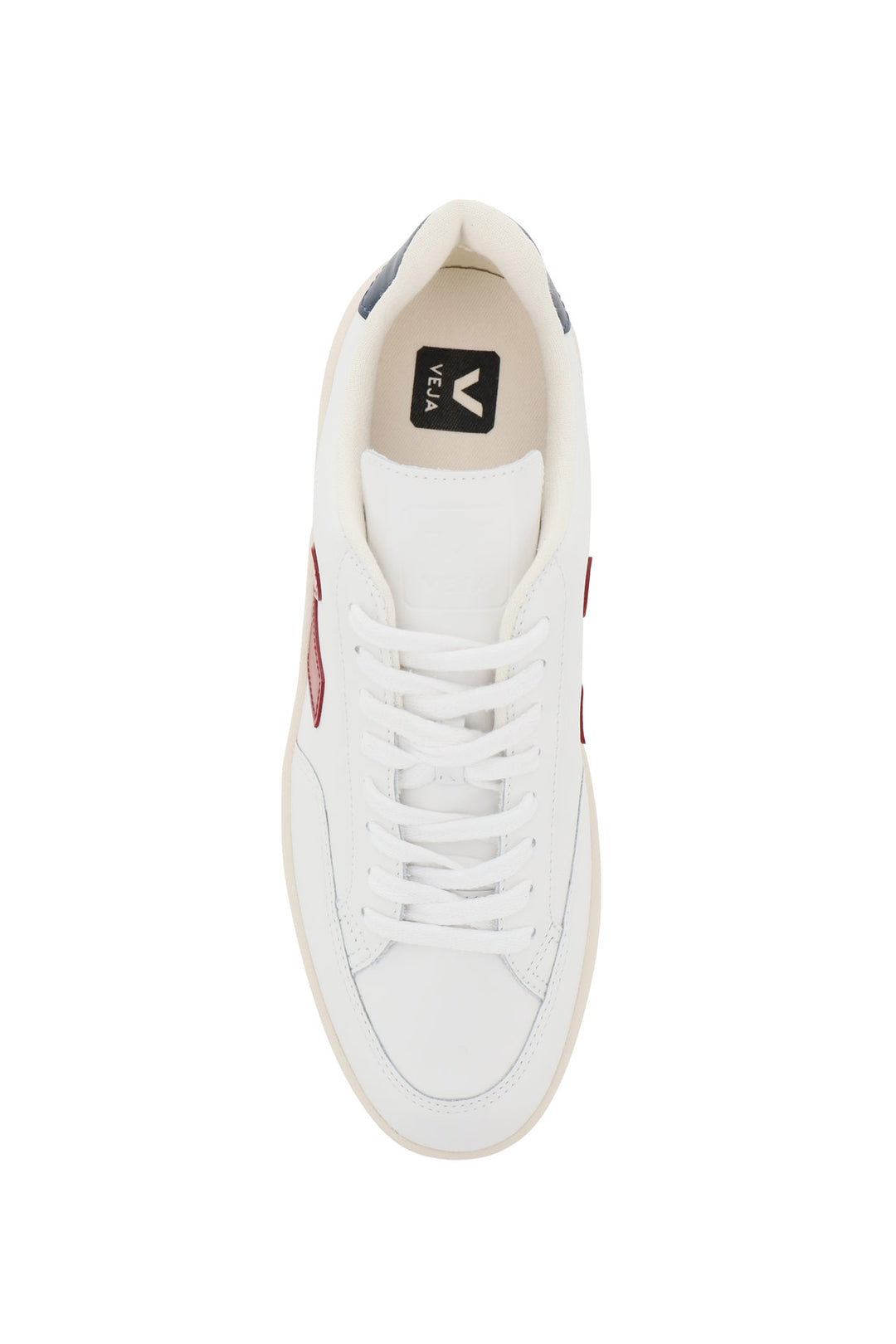 Veja V 12 Leather Sneakers   Bianco