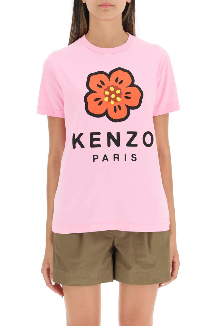 Kenzo Boke Flower Printed T Shirt   Pink