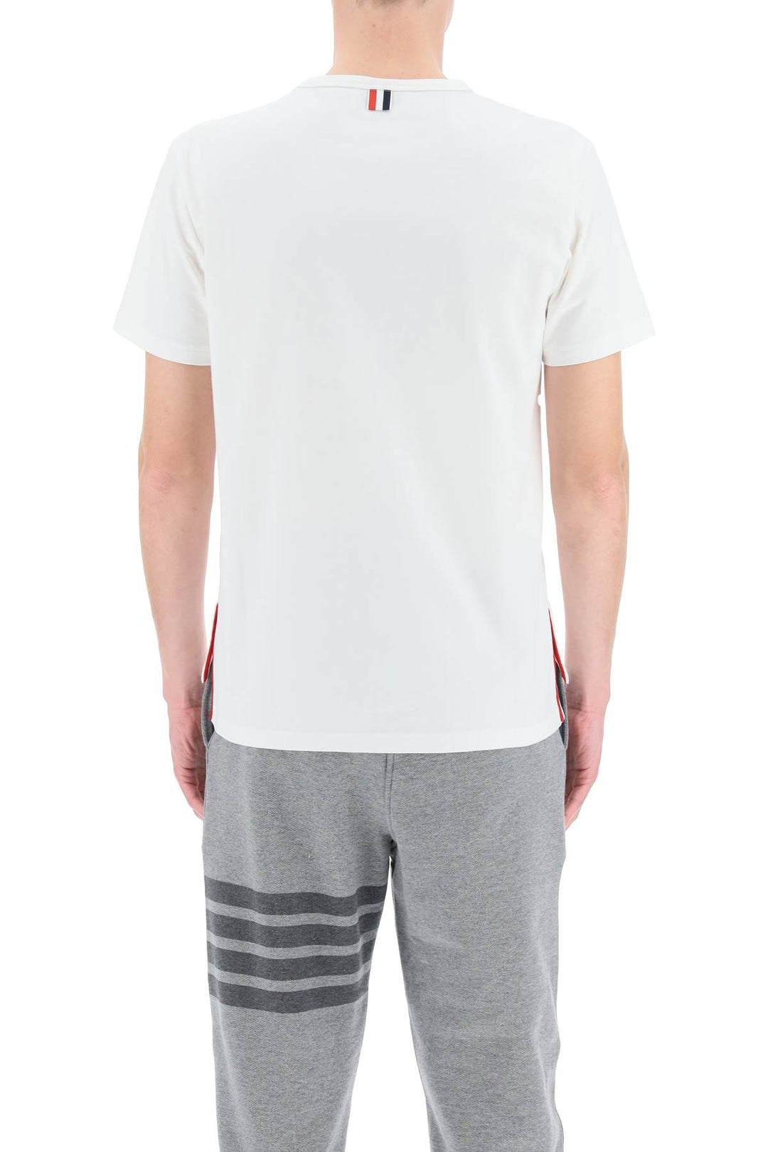 Thom Browne T Shirt With Chest Pocket   Bianco