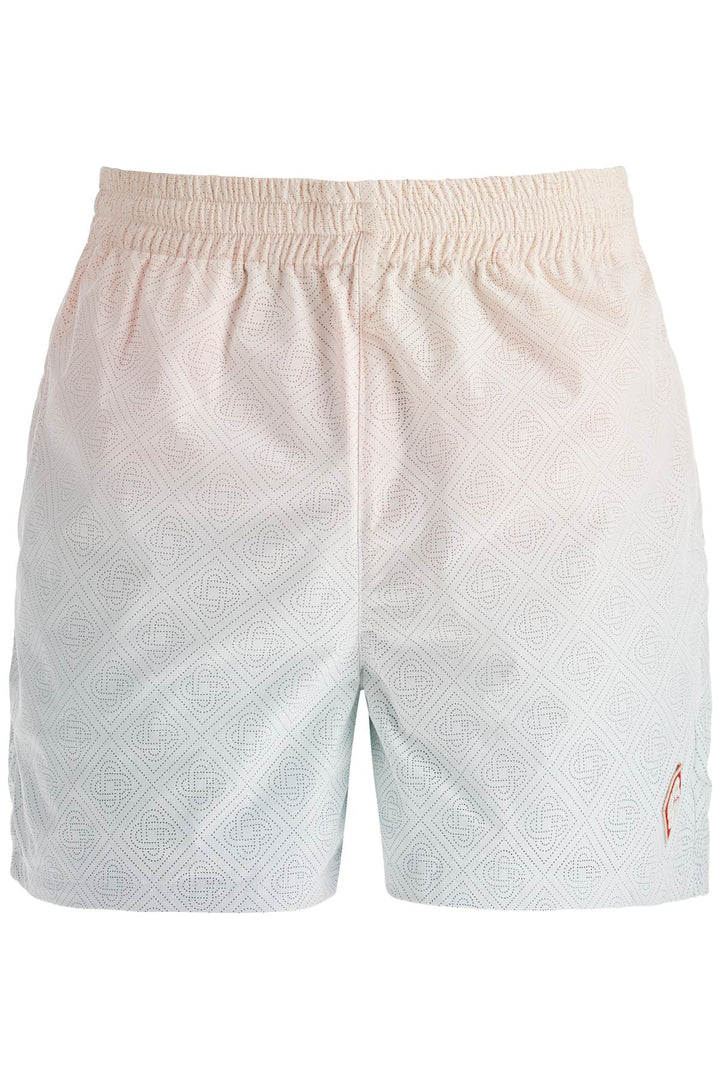 Casablanca Bermuda Shorts With Laser Details In   Pink