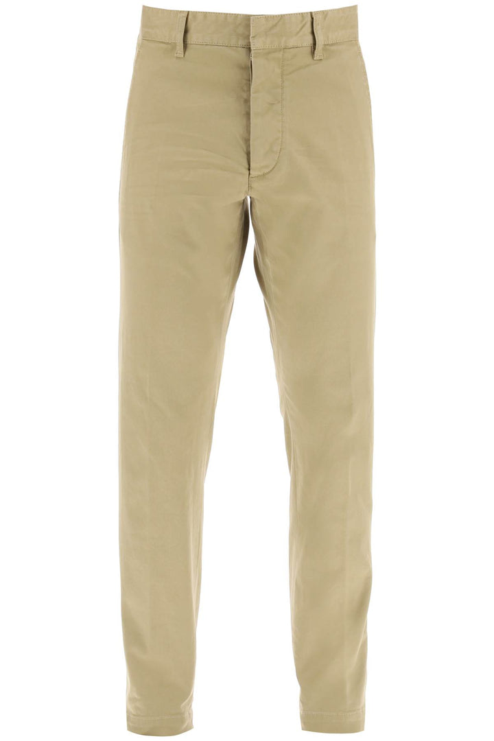 Dsquared2 Cool Guy Pants In Stretch Cotton   Beige