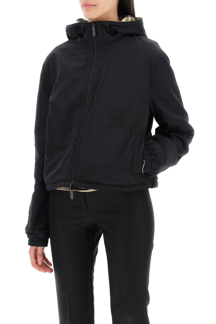 Burberry Reversible Hooded Jacket   Black