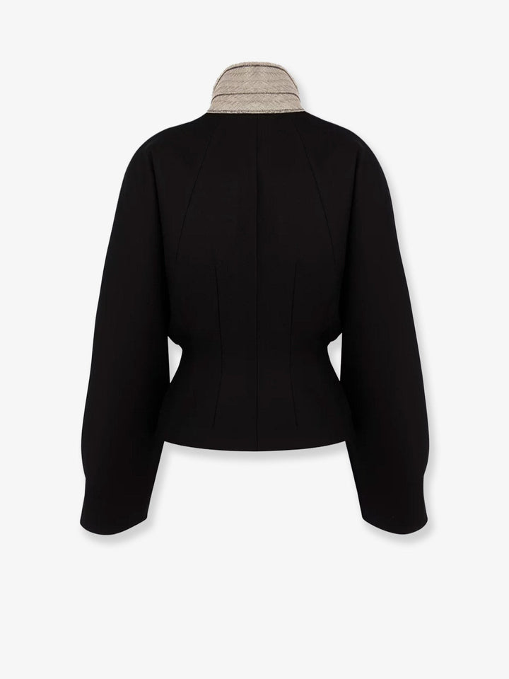 Grain de poudre virgin wool and silk Blazer