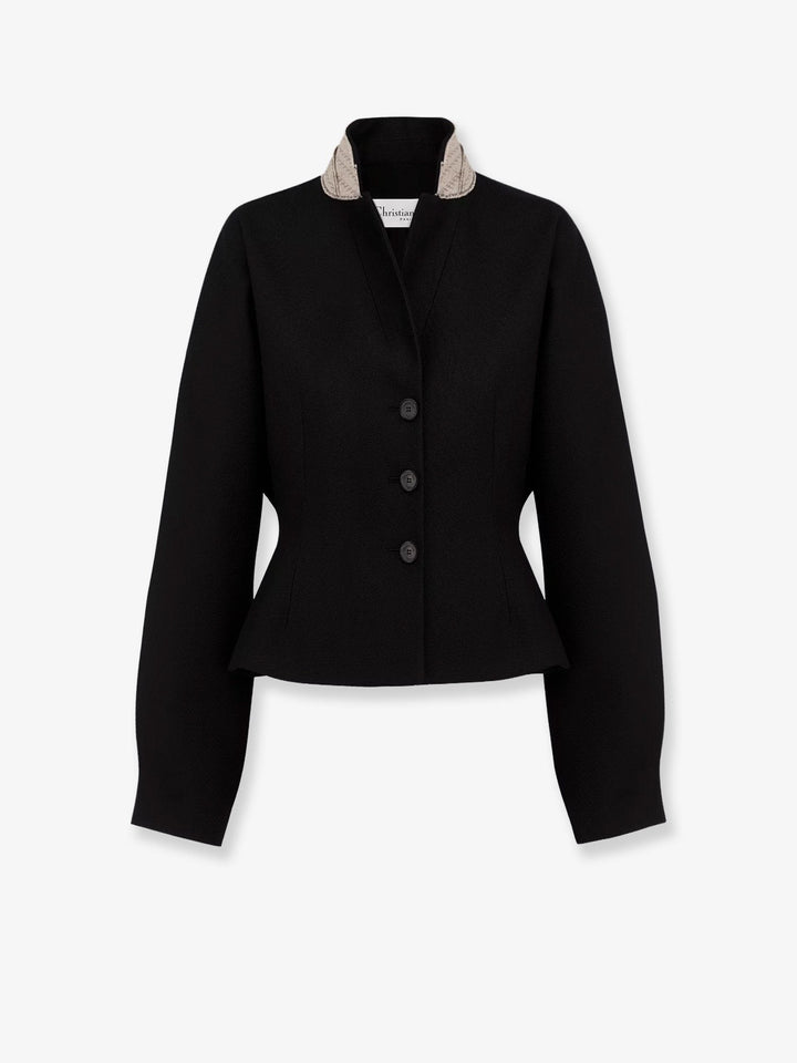 Grain de poudre virgin wool and silk Blazer