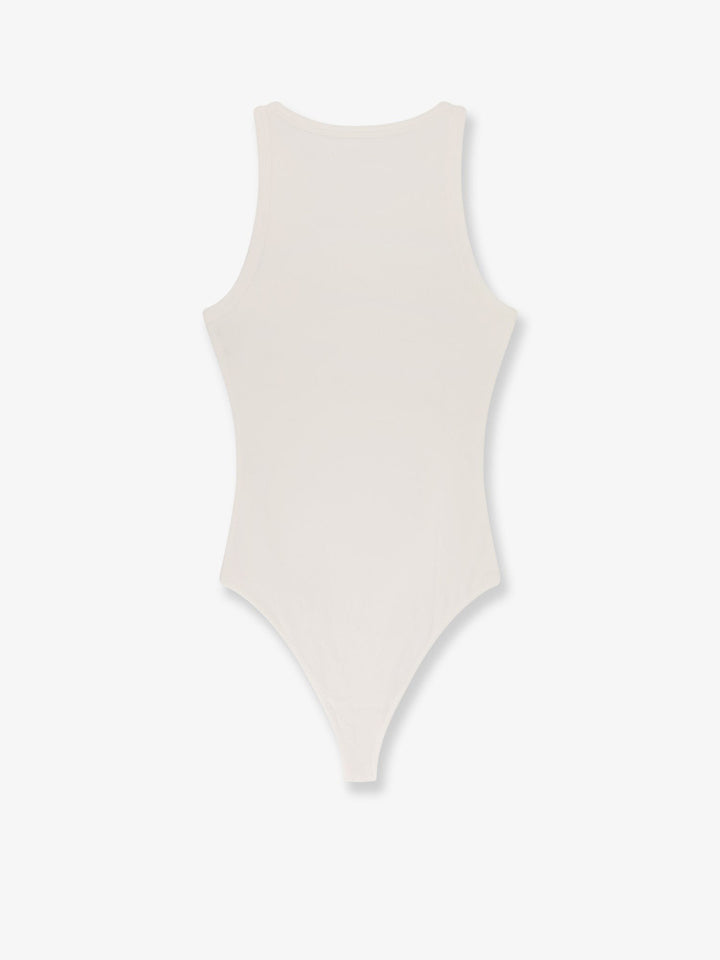 Halter cotton and viscose bodysuit