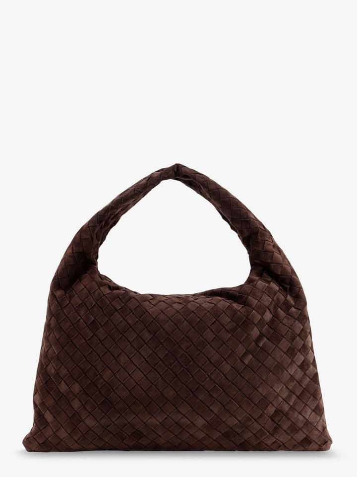Hop Intrecciato suede shoulder bag