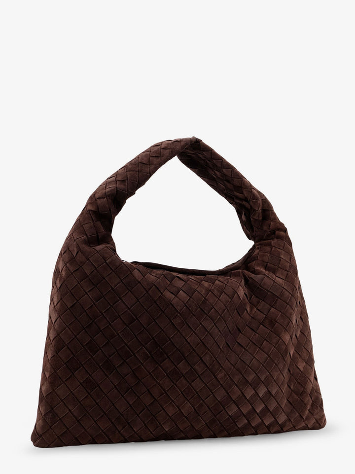 Hop Intrecciato suede shoulder bag