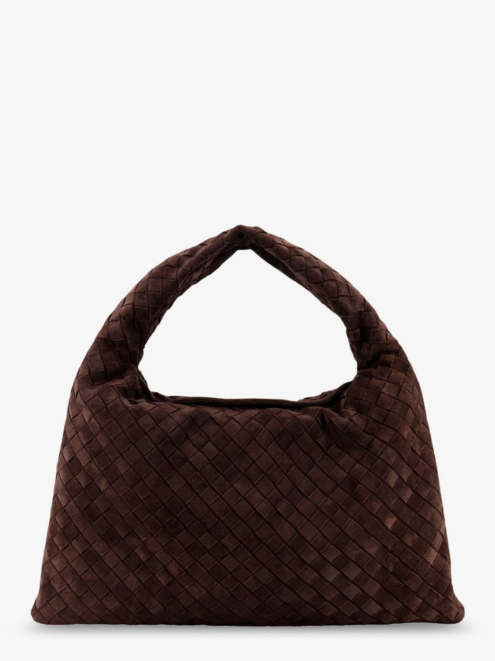Hop Intrecciato suede shoulder bag