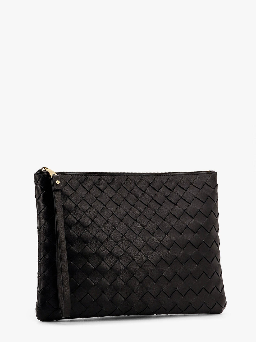Intrecciato leather pouch