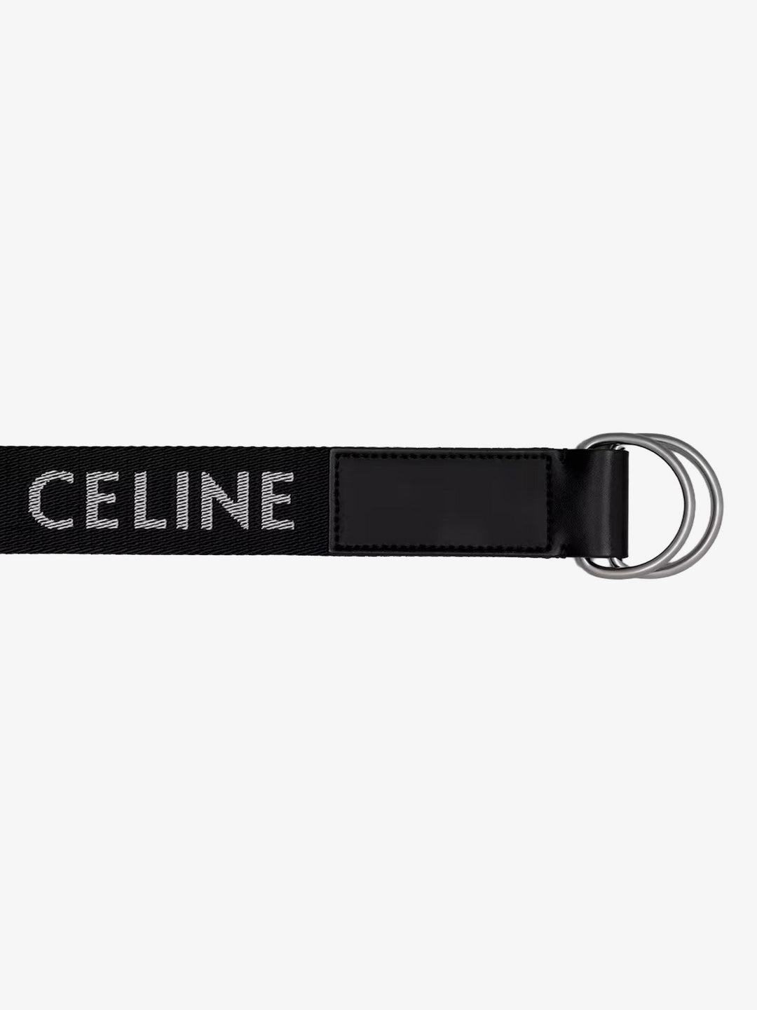 Jacquard fabric and leather belt