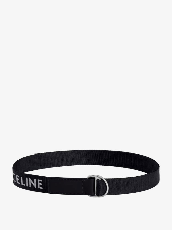Jacquard fabric and leather belt