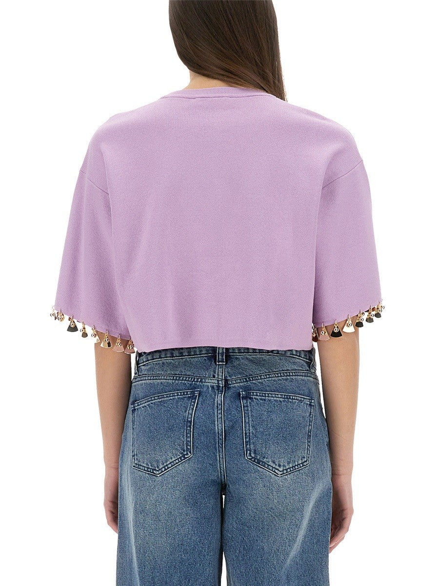 KNIT CROP T-SHIRT