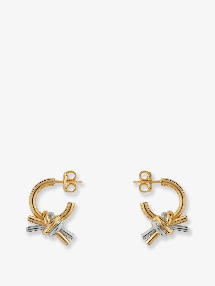 Knot silver earrings