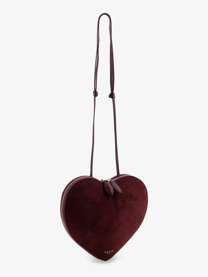 Le Coeur suede and leather shoulder bag