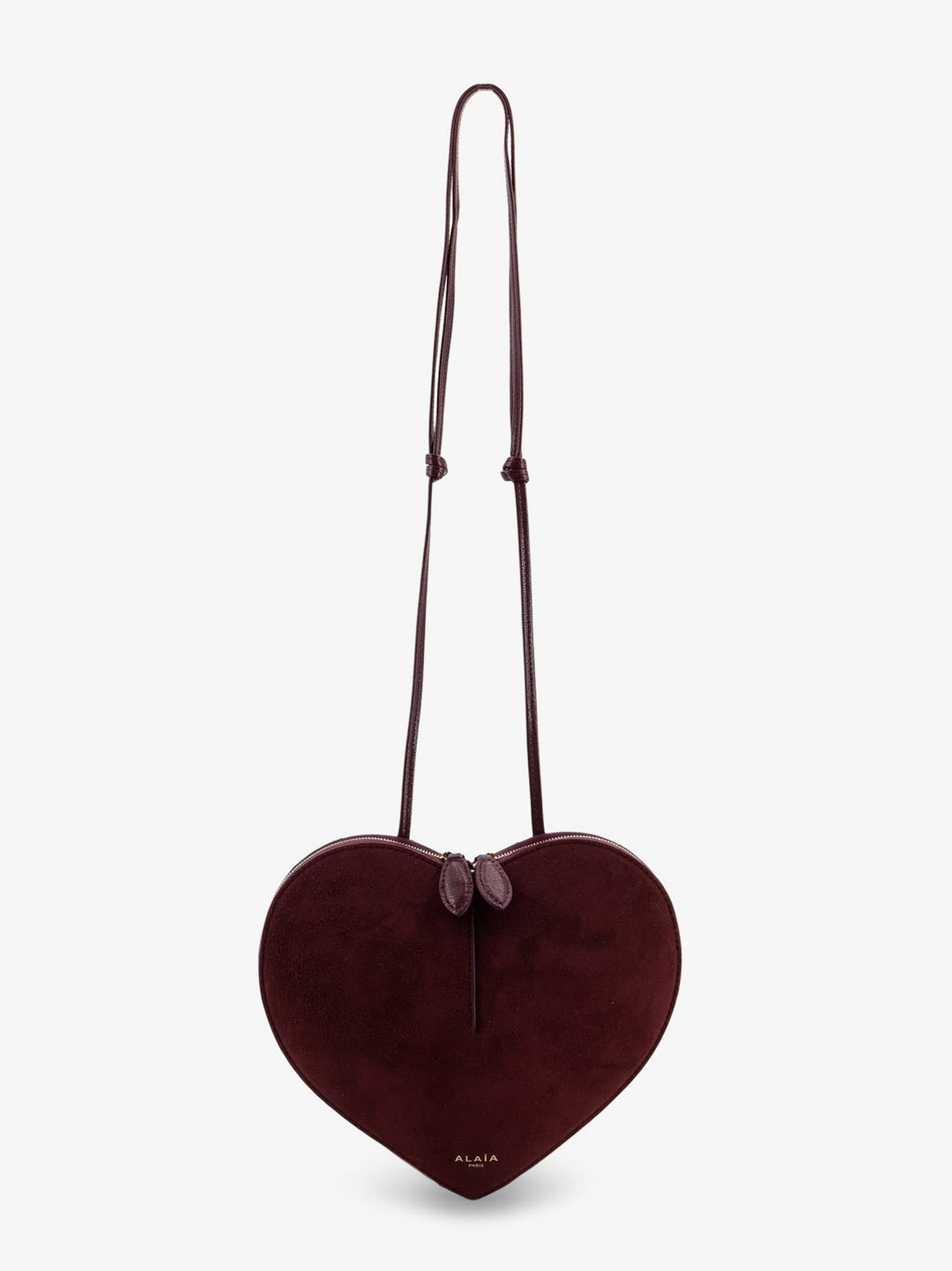 Le Coeur suede and leather shoulder bag