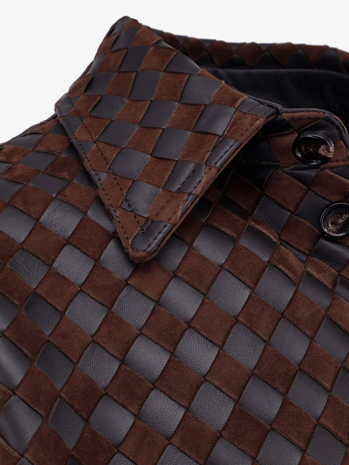 Leather and suede shirt/jacket