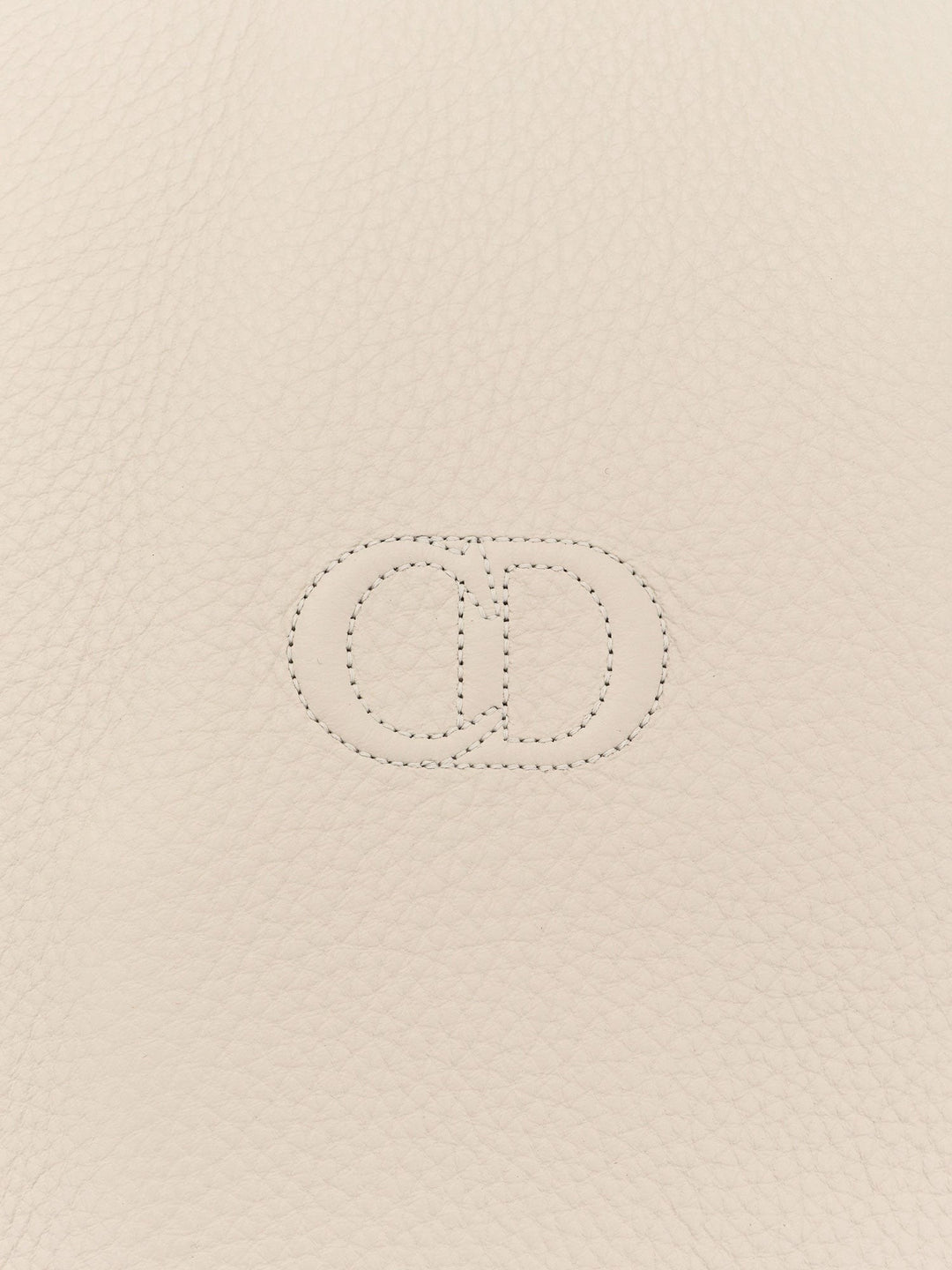 Leather and wool jacket with cd icon logo