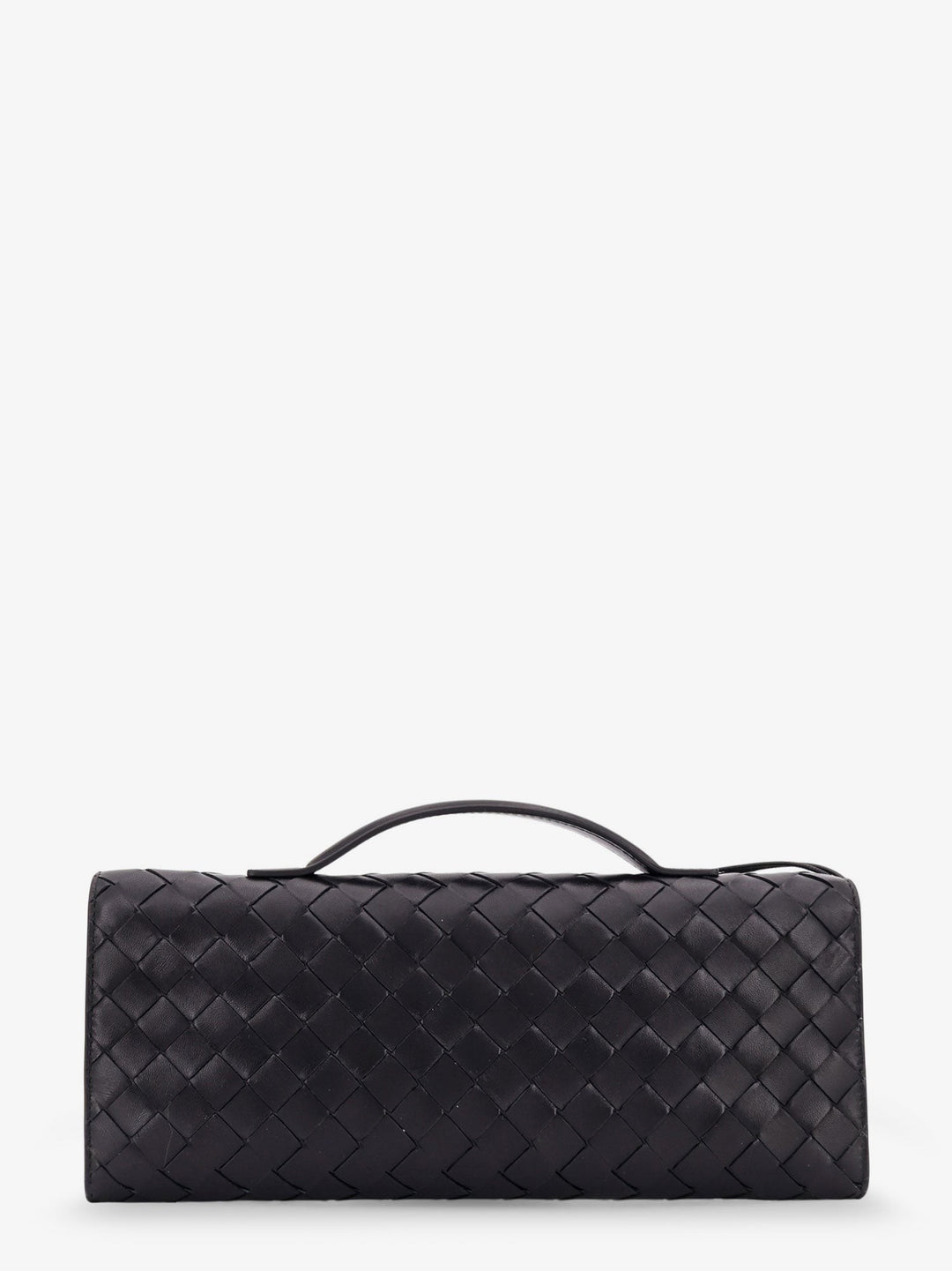 Leather Andiamo Clutch with Intrecciato motif