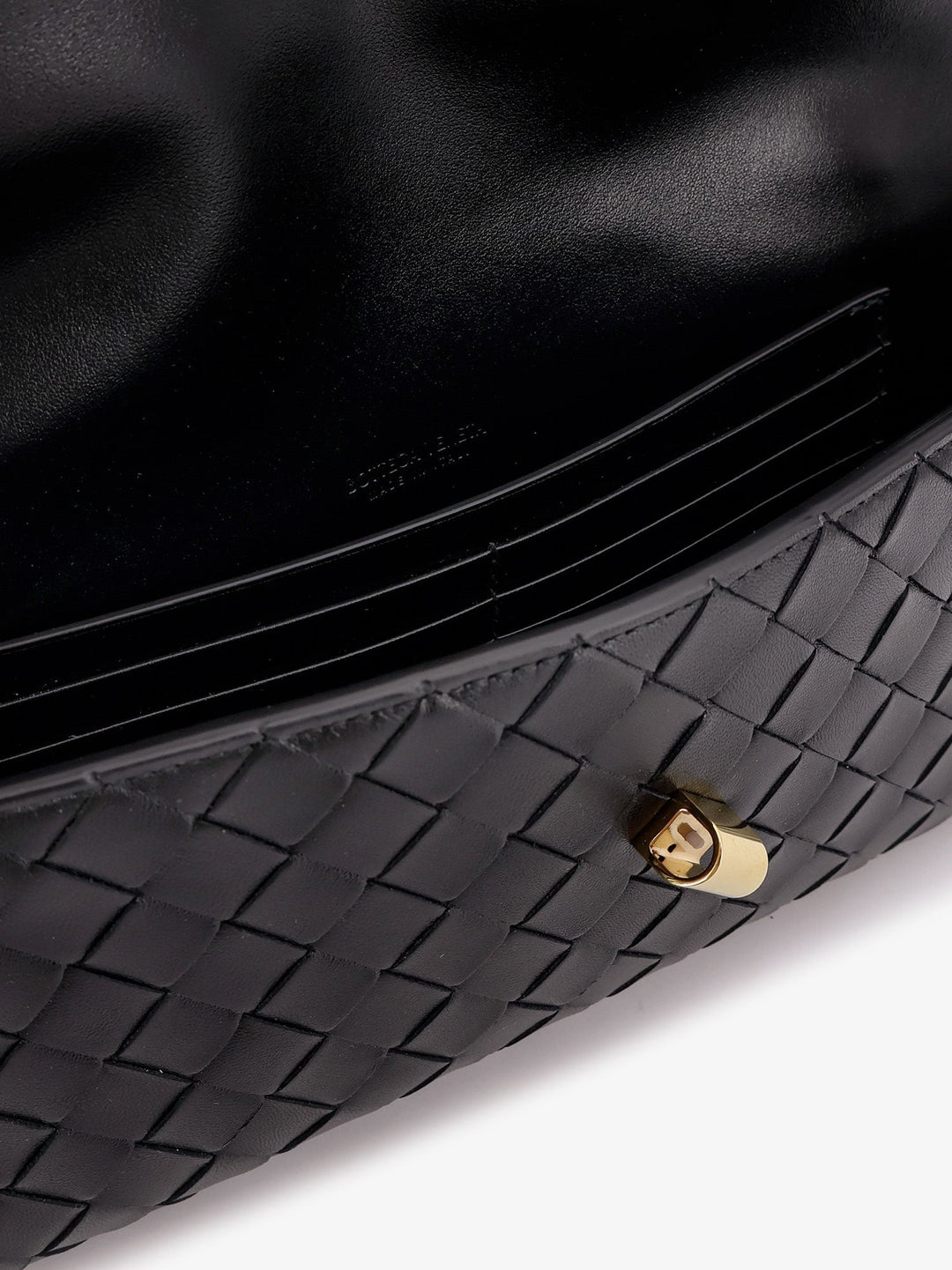 Leather Andiamo Clutch with Intrecciato motif