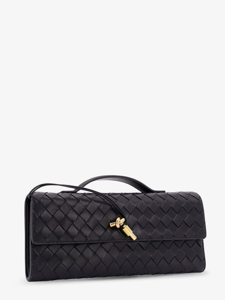 Leather Andiamo Clutch with Intrecciato motif