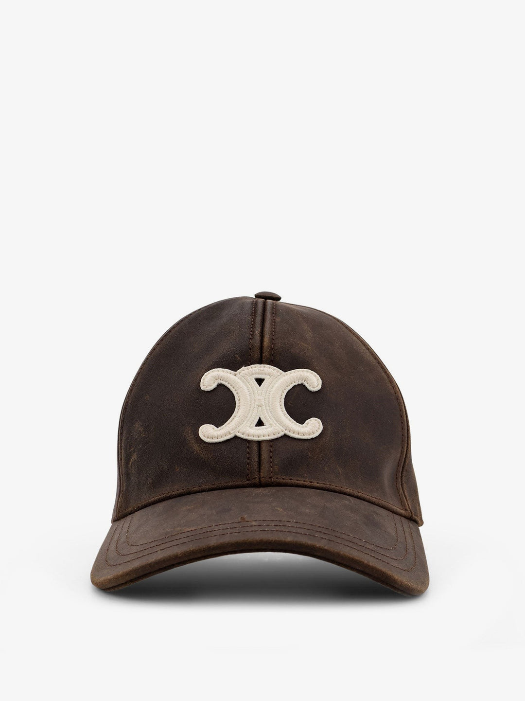 Leather baseball hat