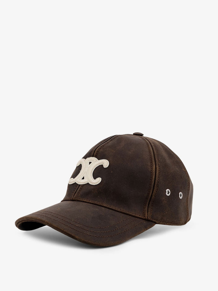 Leather baseball hat
