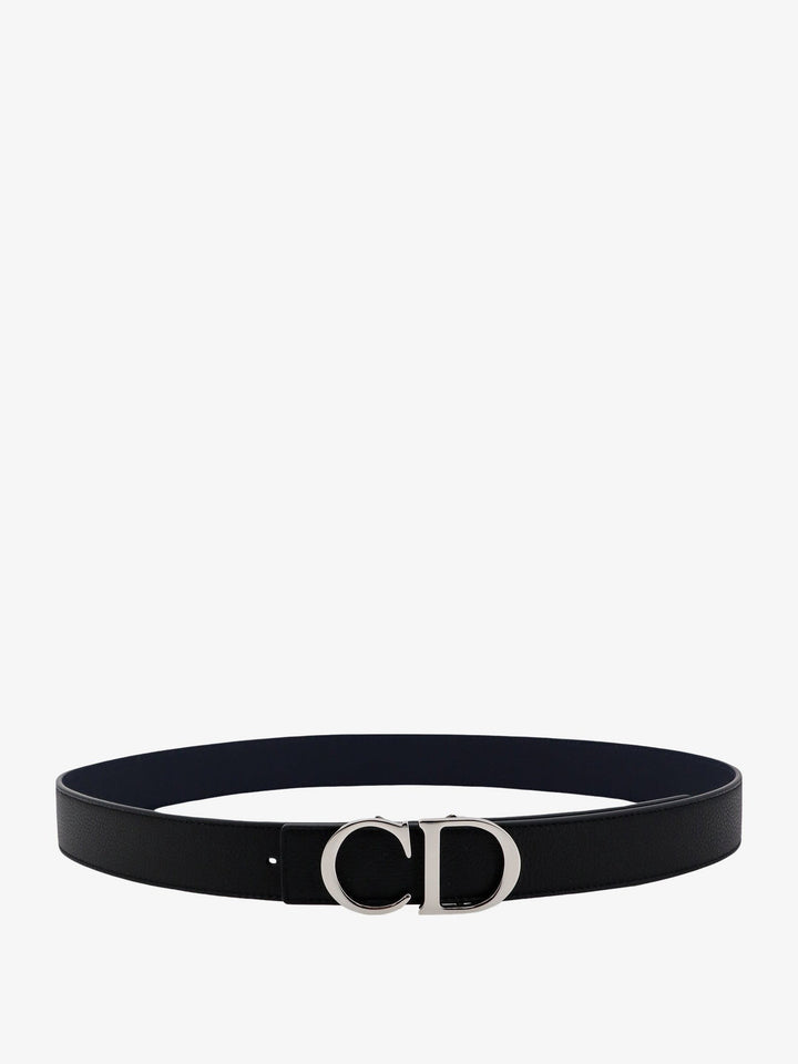 Leather belt with CD buckle