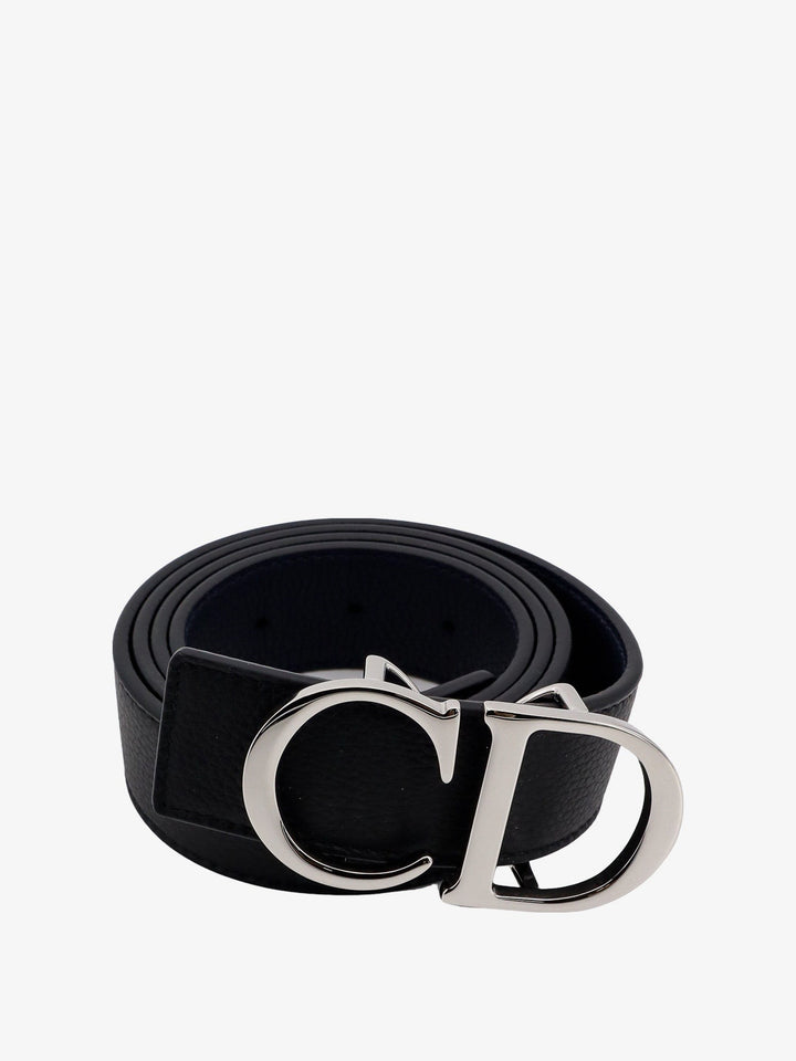Leather belt with CD buckle