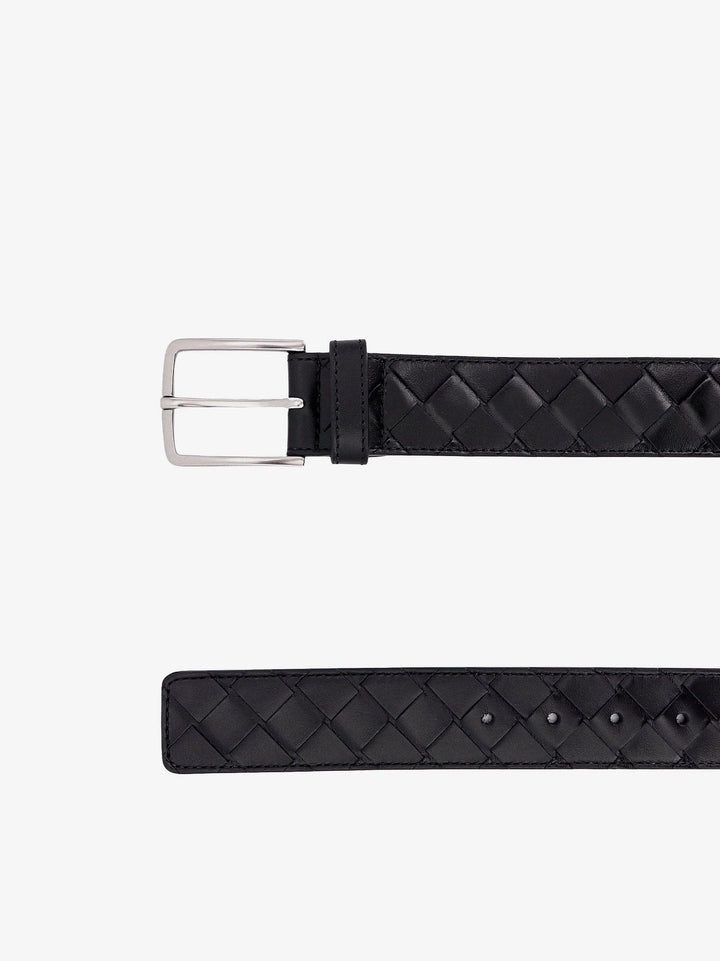 Leather belt with Intrecciato motif
