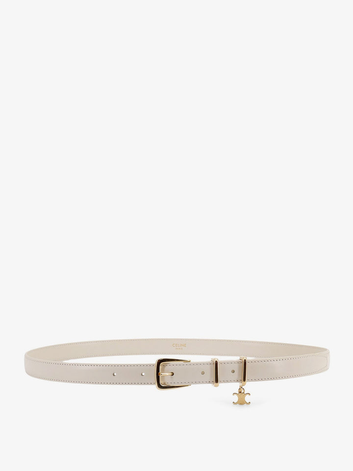 Leather belt with Triomphe detail