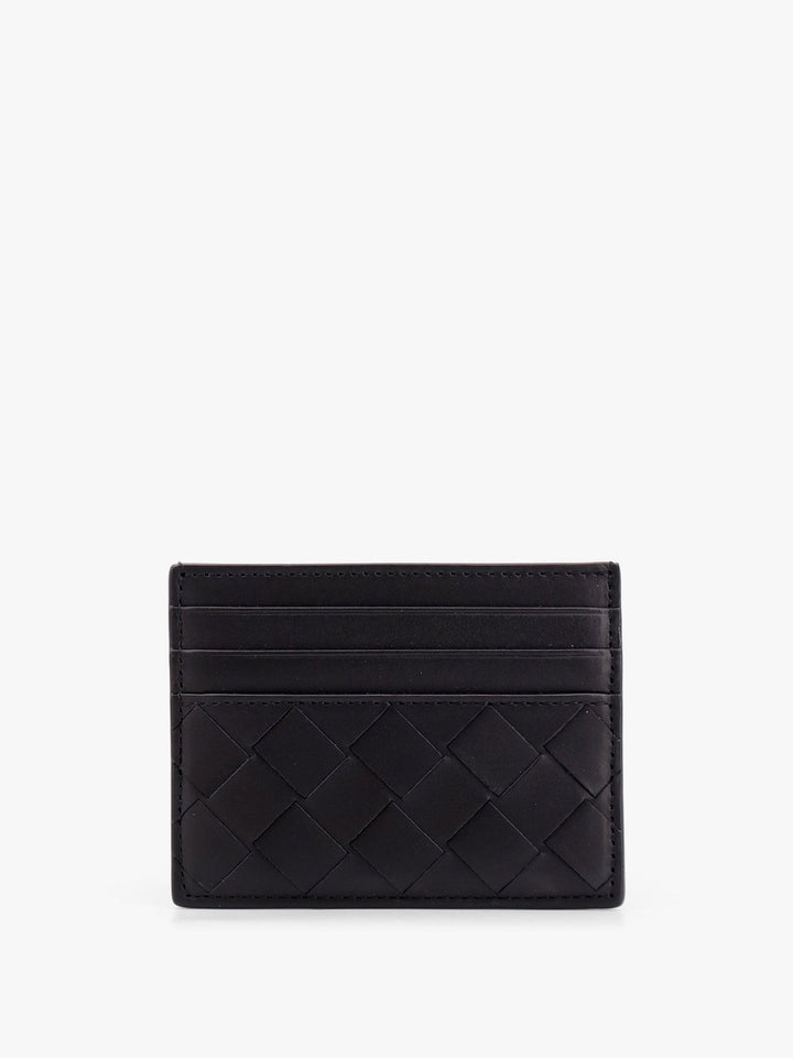 Leather cardholder with Intrecciato motif