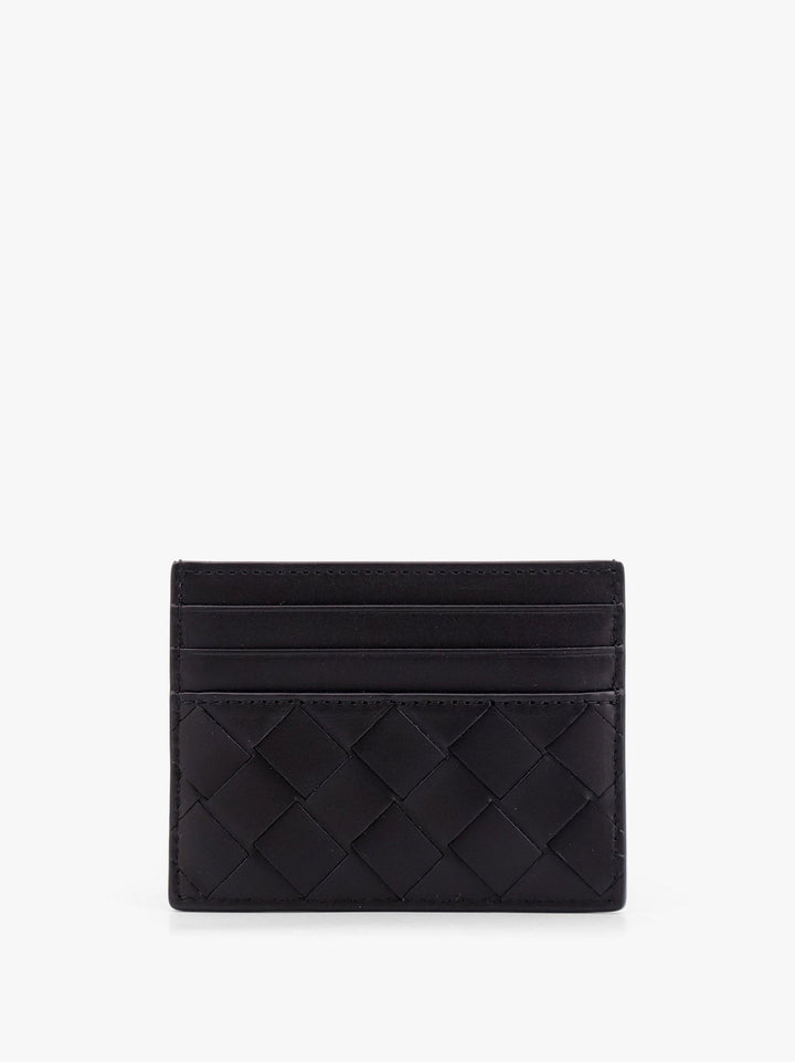 Leather cardholder with Intrecciato motif