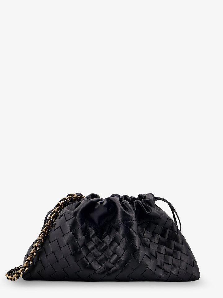 Leather Dustbag clutch with Intrecciato motif