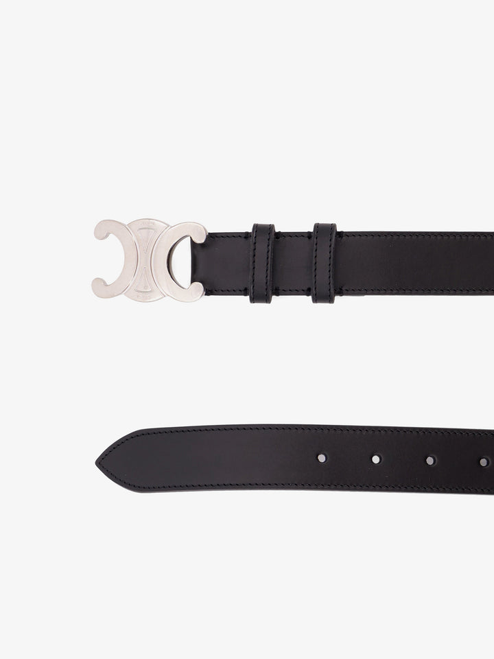 Leather Triomphe belt