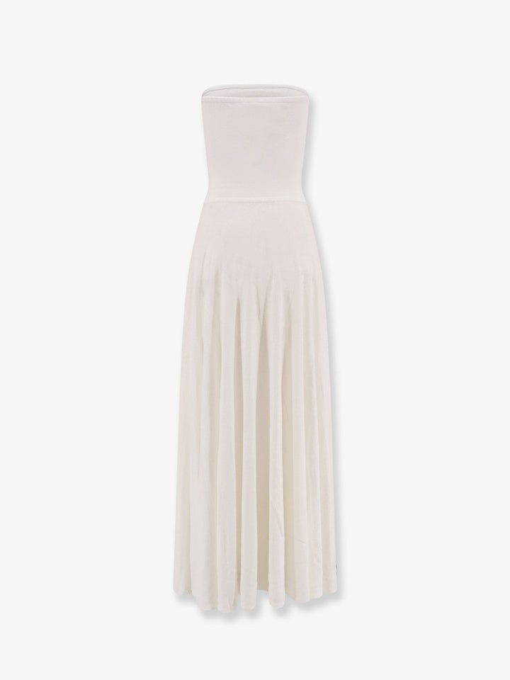 Linen blend maxi dress