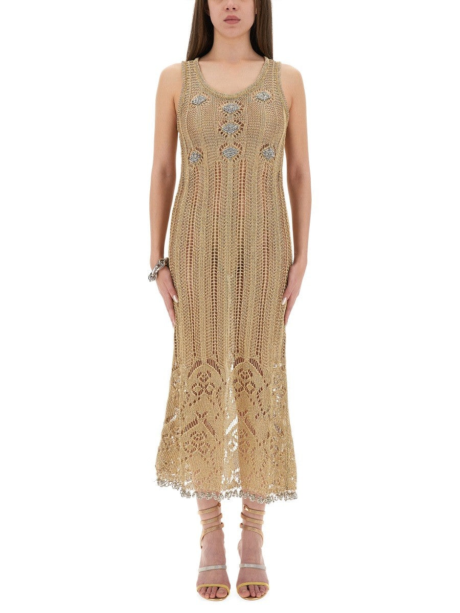 LONG CROCHET DRESS
