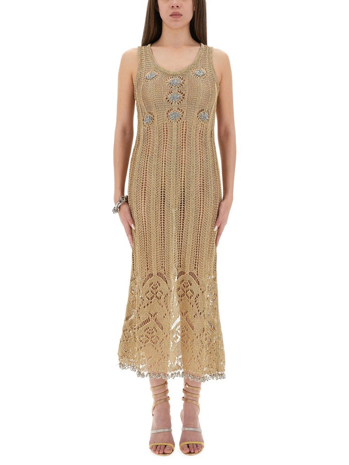 LONG CROCHET DRESS