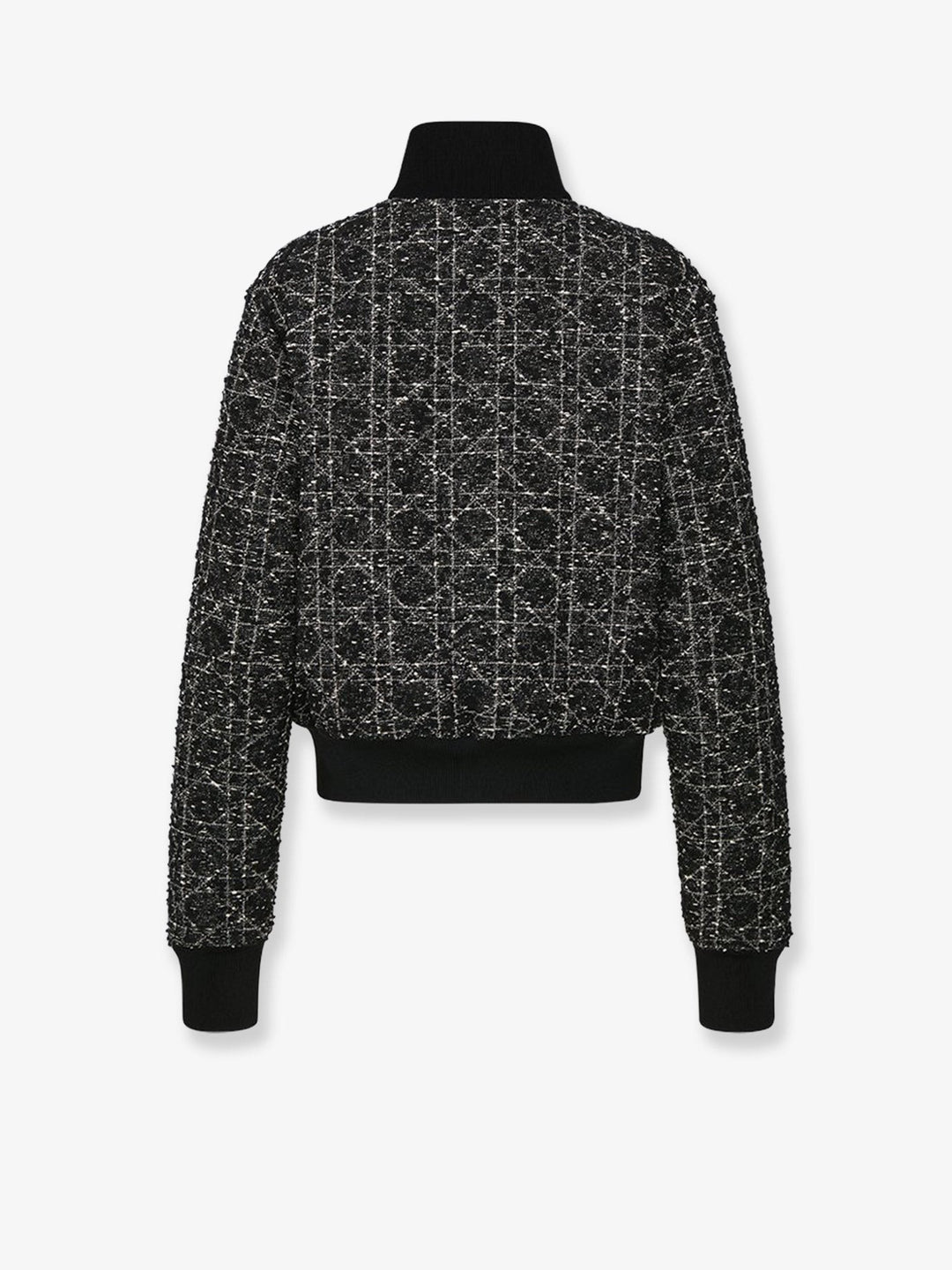 Macrocannage cotton blend bomber