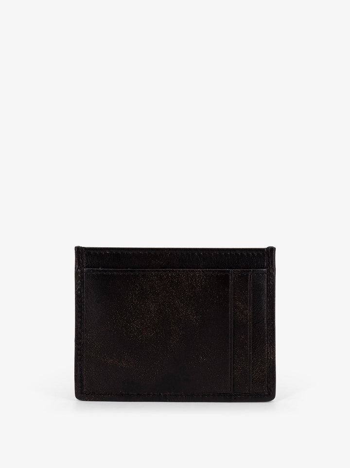 Matelassé leather card holder