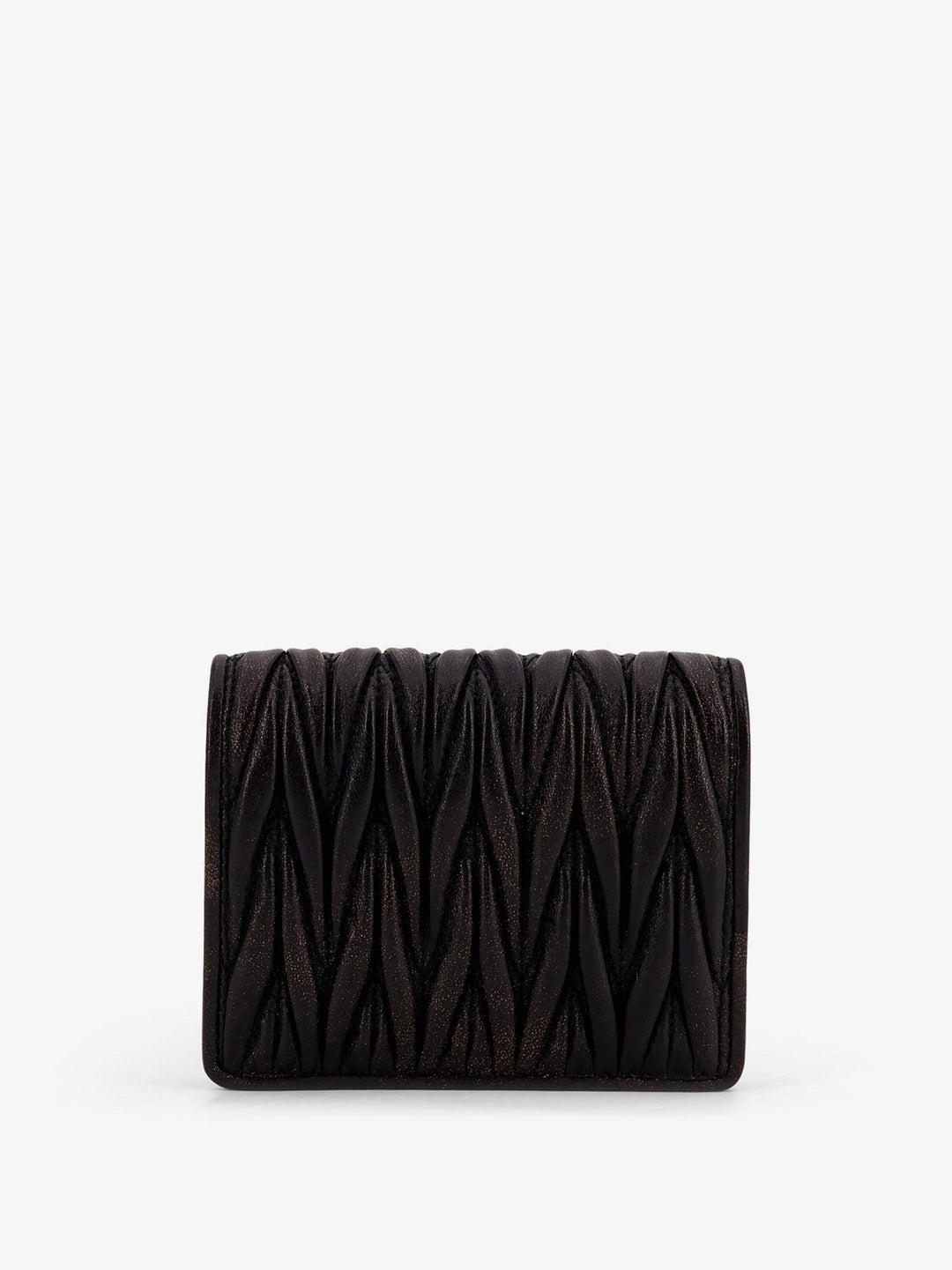 Matelassé leather wallet
