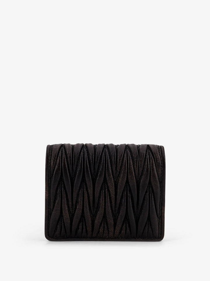Matelassé leather wallet