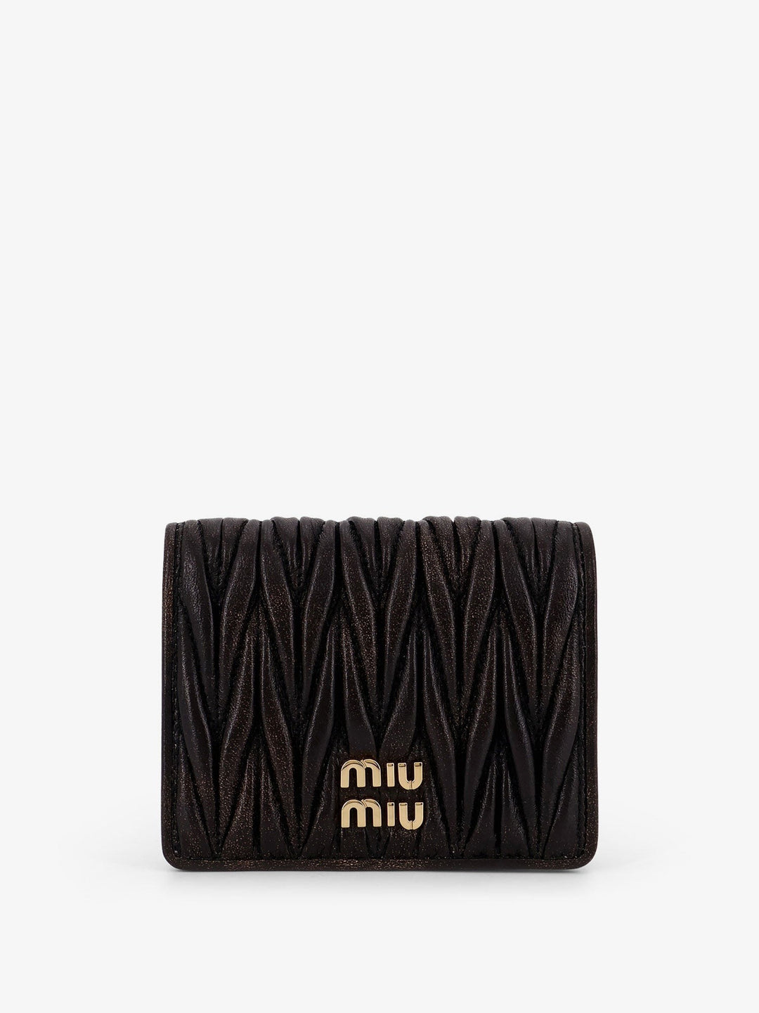 Matelassé leather wallet