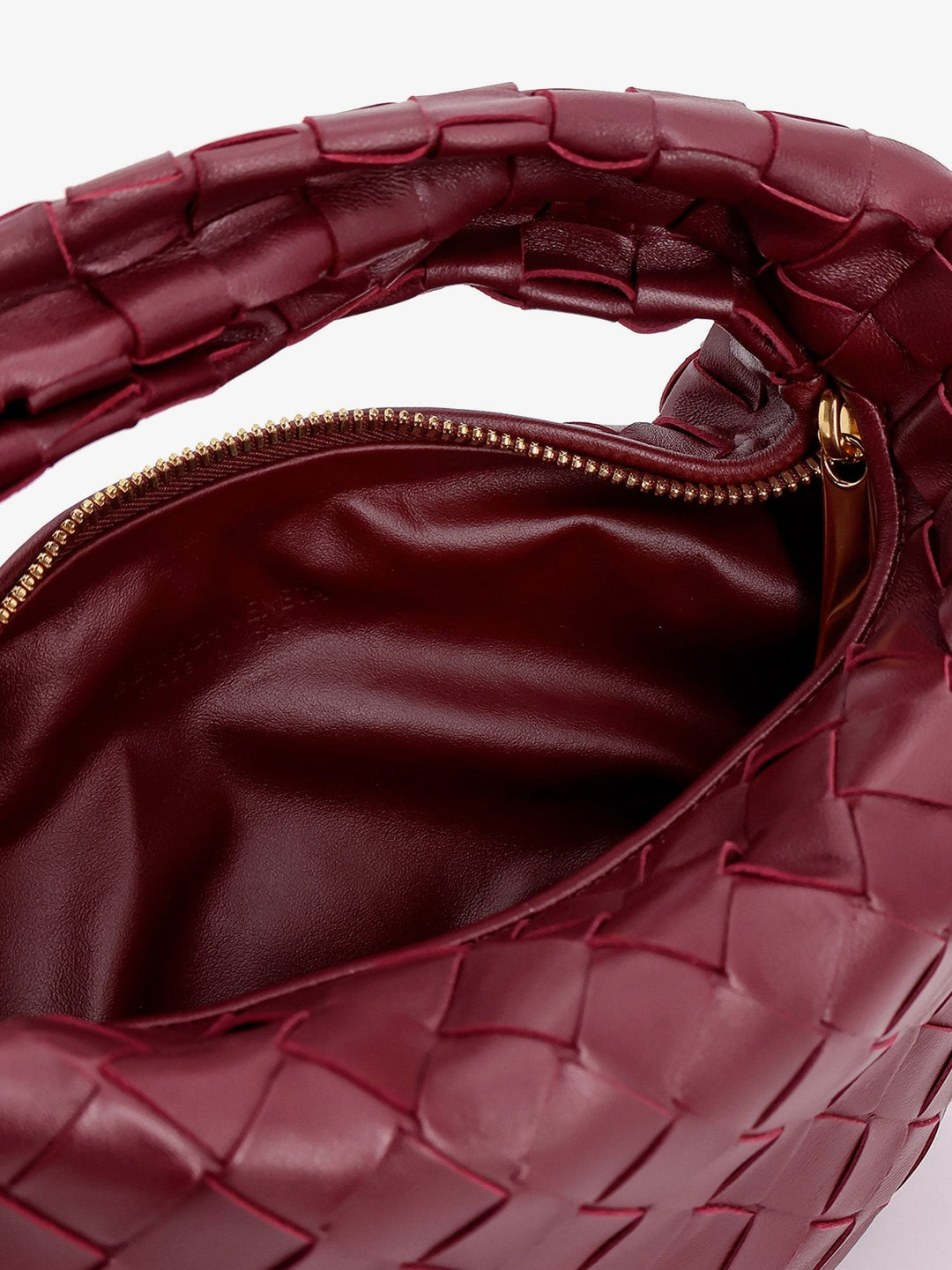 Mini Jodie leather handbag with Intrecciato motif