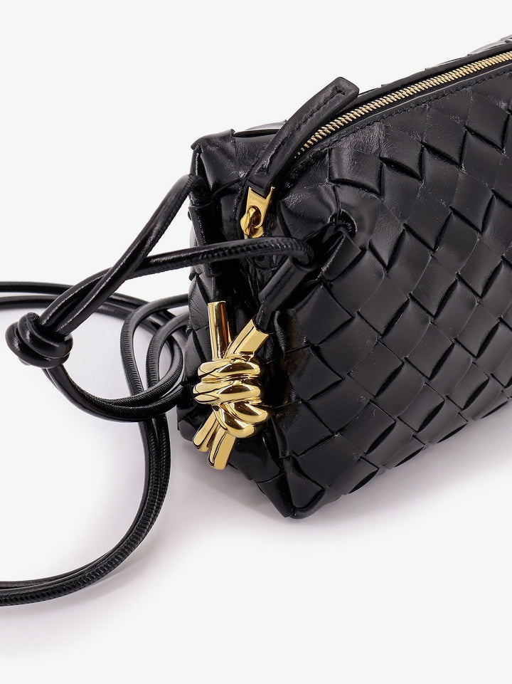Mini Loop Metal Knot leather bag
