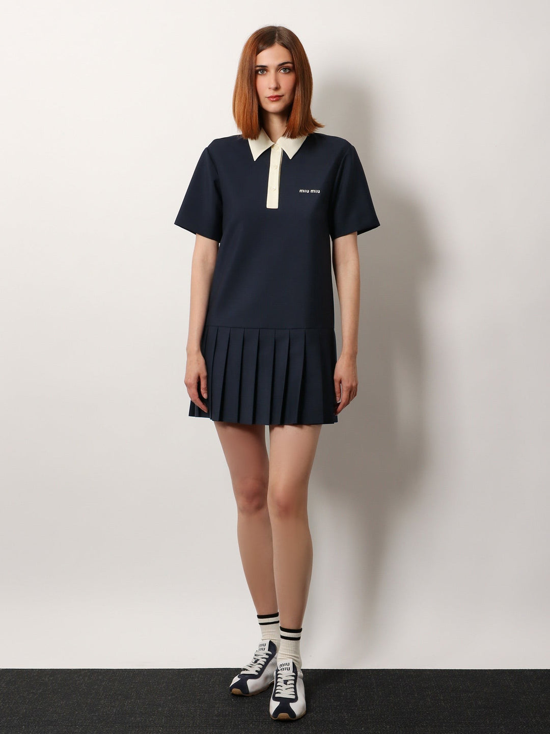 Mohair and virgin wool short dress