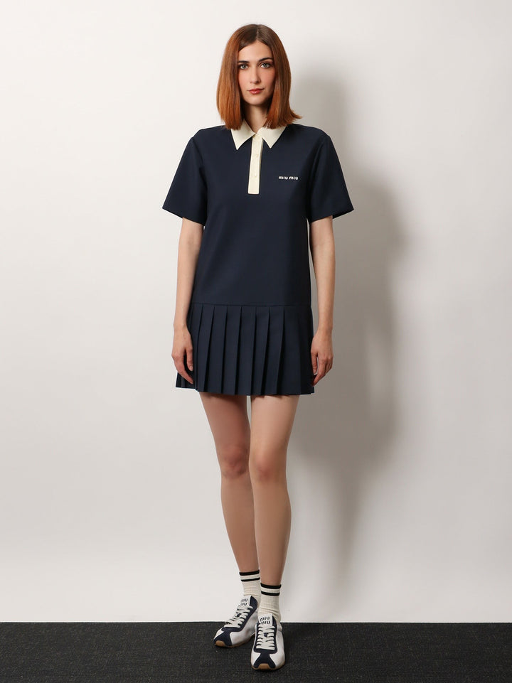 Mohair and virgin wool short dress