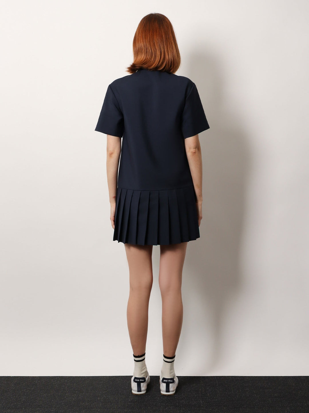 Mohair and virgin wool short dress