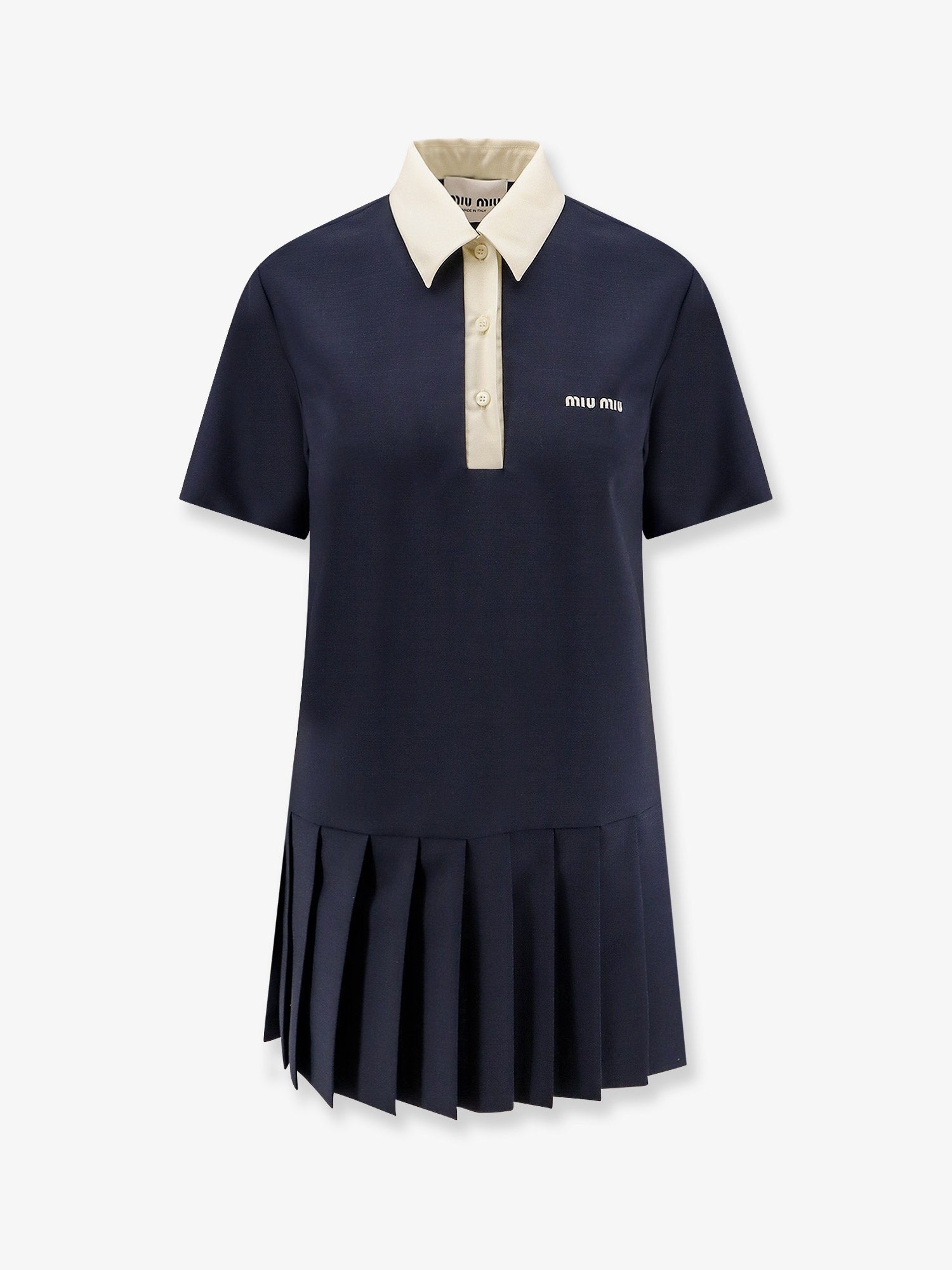 ワンピース MIU MIU Virgin wool mohair short dress Bianco Virgin wool and mohair short dress MIU MIU - Nugnes1920