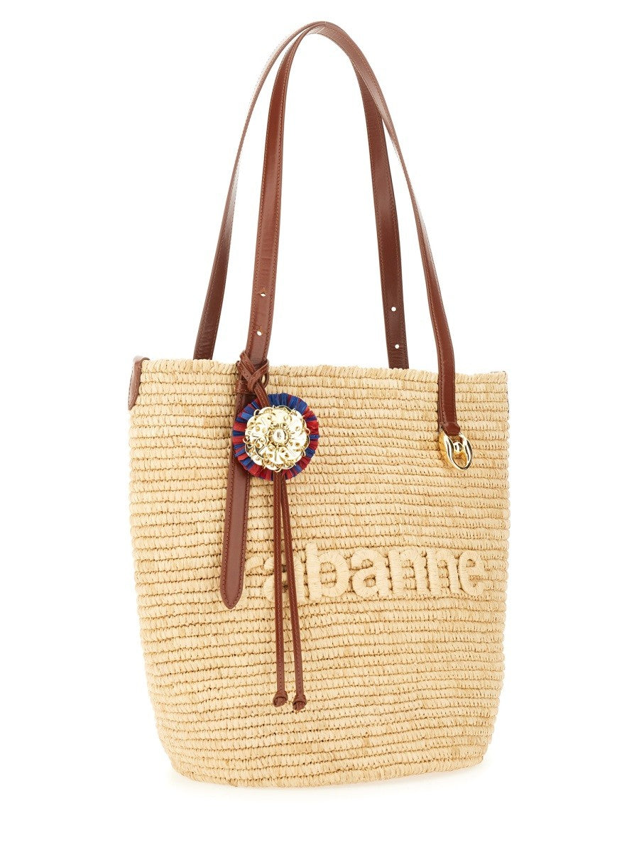 "NATURAL RAFFIA" TOTE BAG